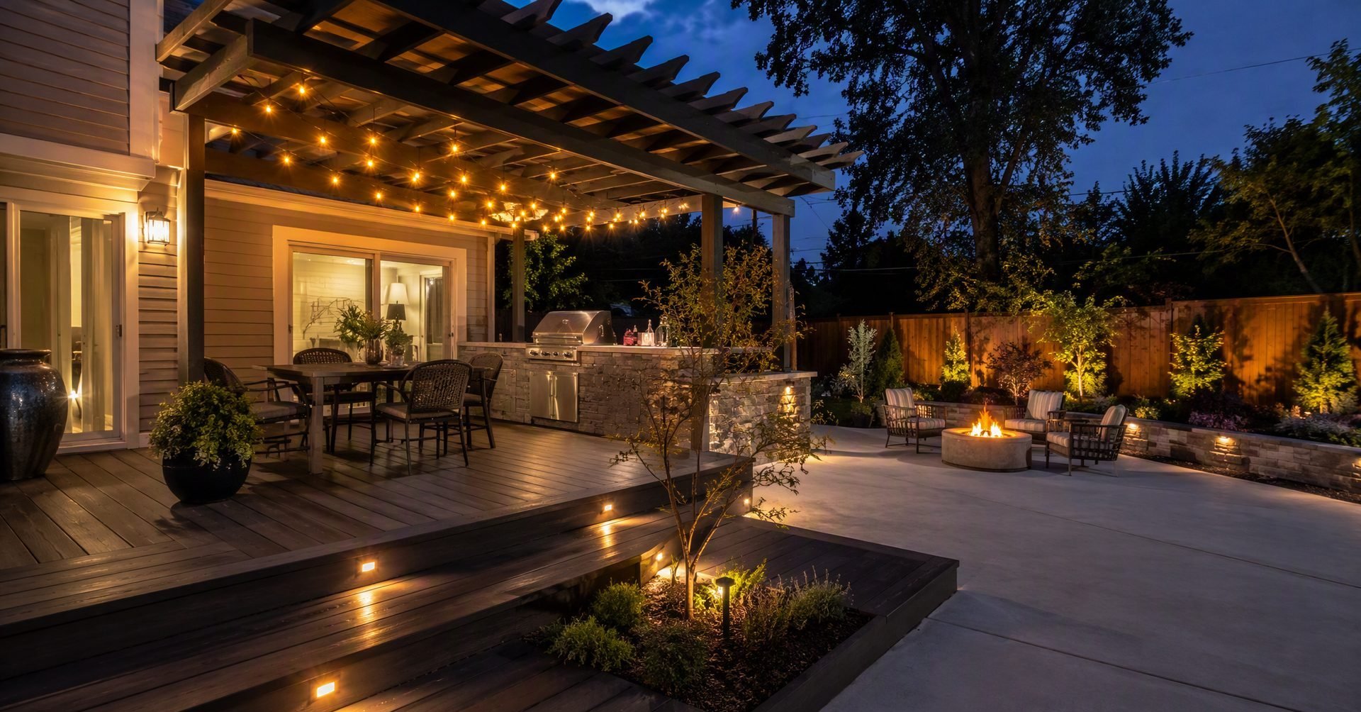 Decks & Patios in progress — Dovinos Construction crew