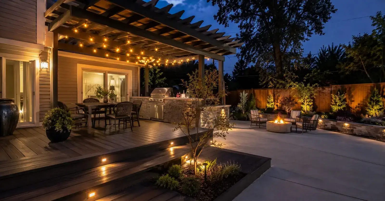 Decks & Patios in progress — Dovinos Construction crew