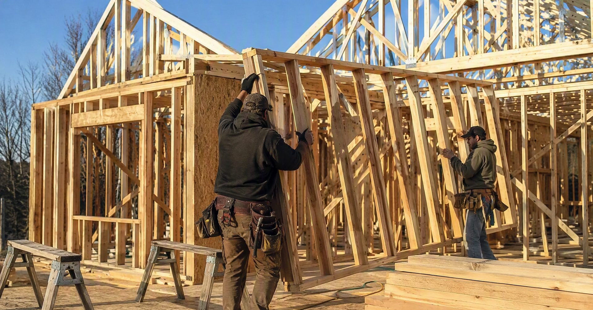 New Construction project detail by Dovinos Construction